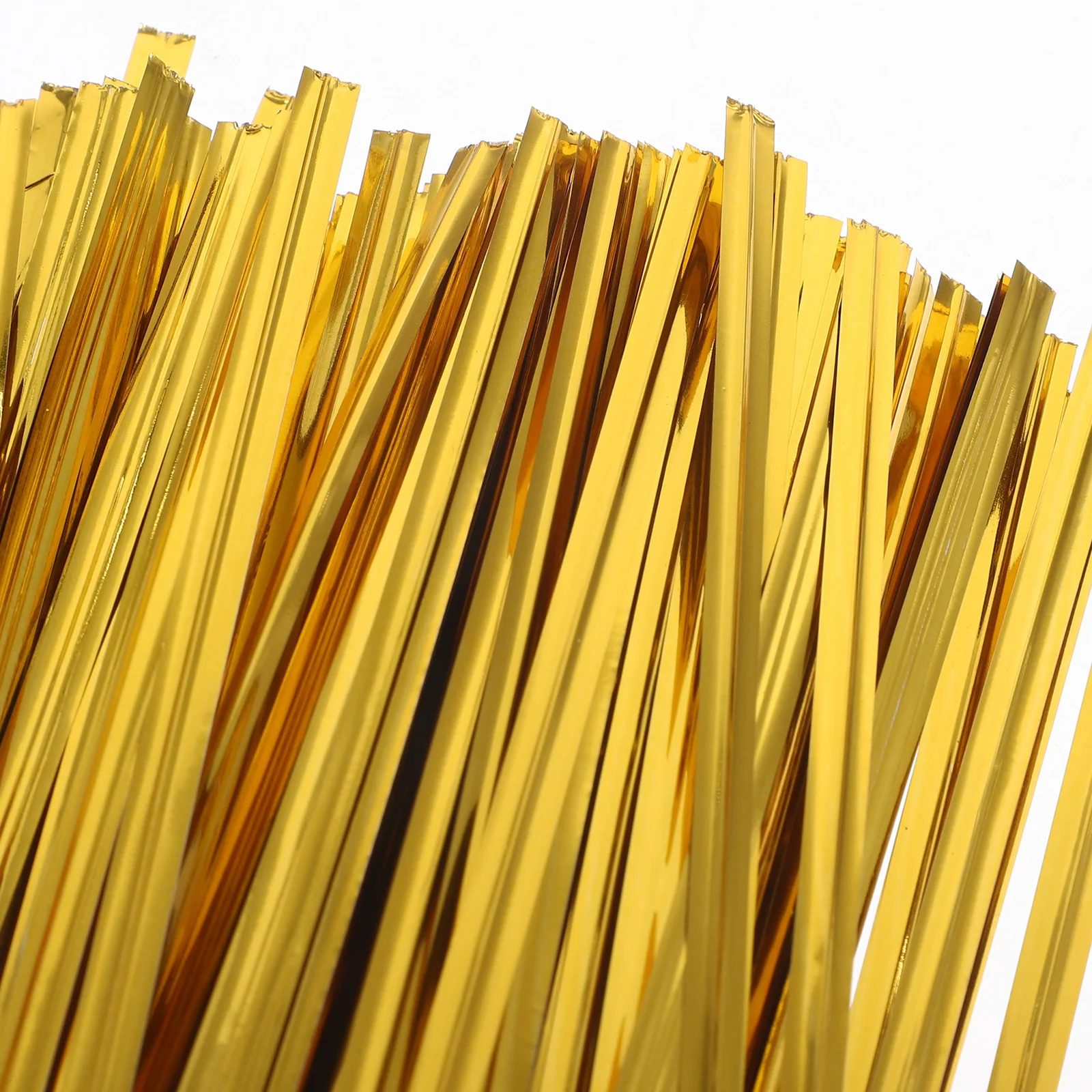 

800 Pcs Golden Wire Tie Rope Candy Bag Ties Food Treat Bags for Sweets Bread Reusable