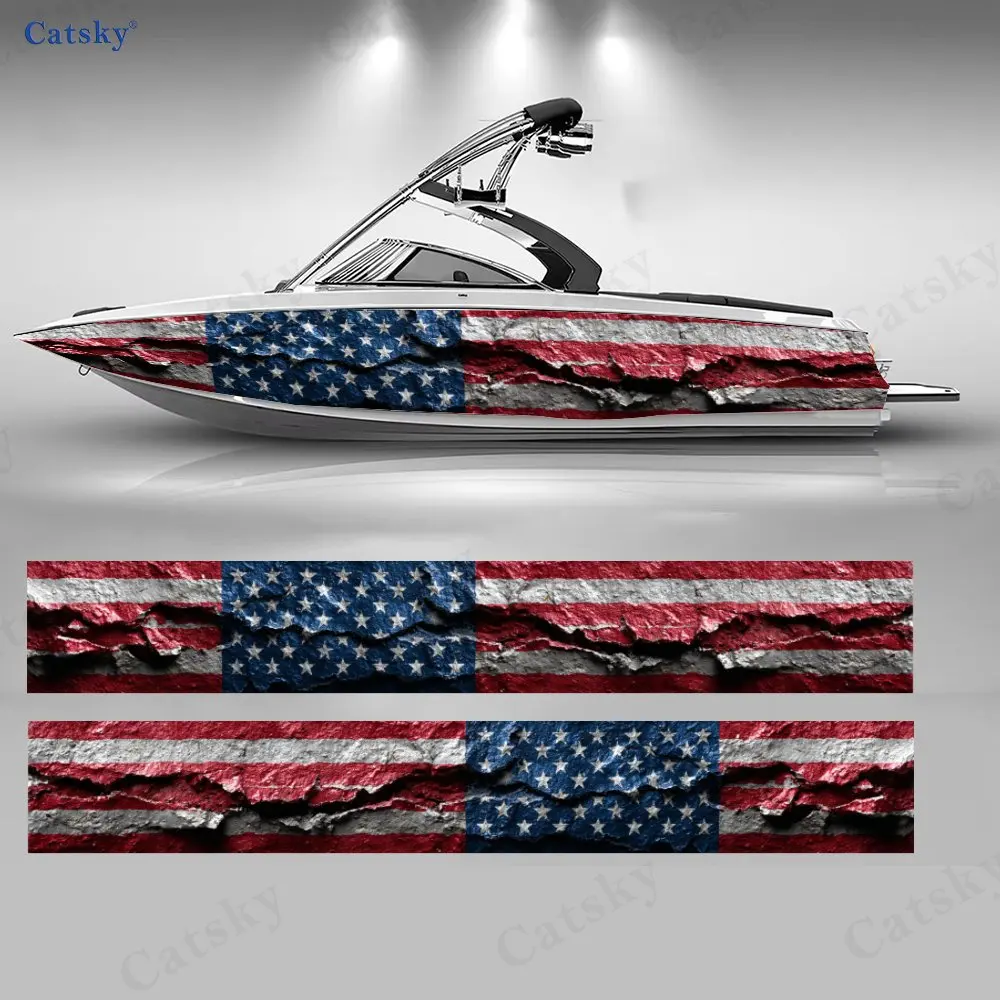 

Наклейки на лодки с изображением звезды в деревенском стиле, водонепроницаемые виниловые наклейки из ПВХ для рыболовных лодок, прочные и стильные.