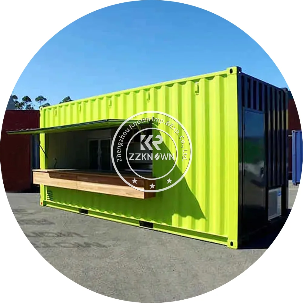 Modified Restaurant Coffee Shop Steel Structure Building Bar Prefabricated 20ft 40ft Container House