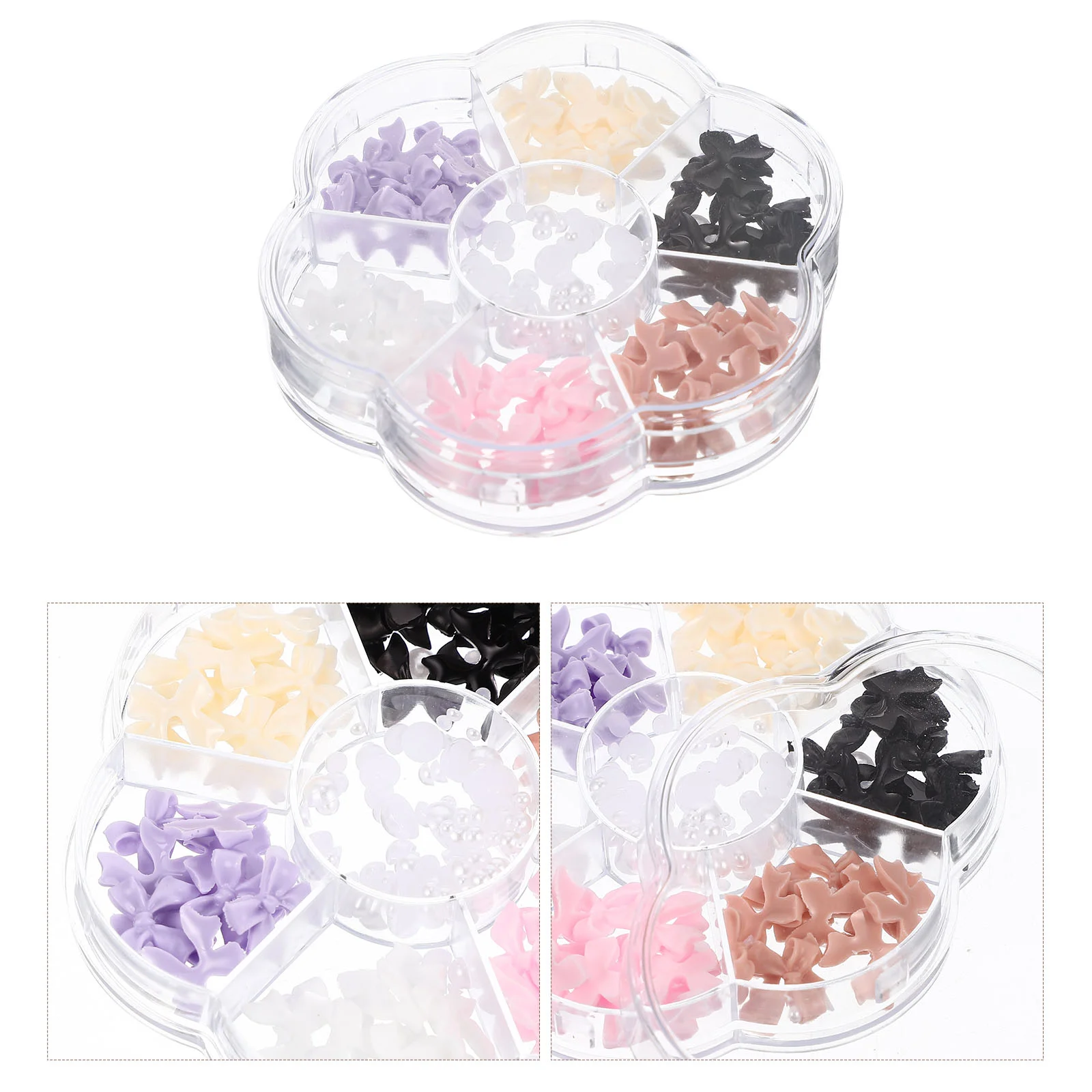 

Nail Accessories Ornament Pearls Charms Round Noodles Manicure Tools Beads Resin Embellishment