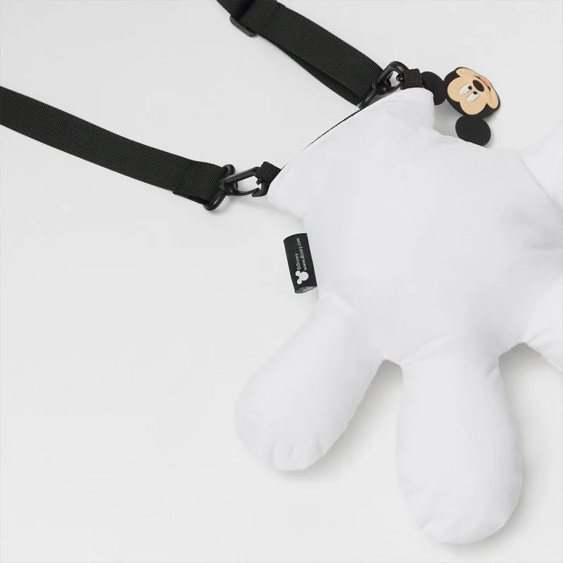 Bolso de mensajero con forma de guantes de Mickey para niños y niñas, bolso de hombro con forma cóncava, adornos de Disney