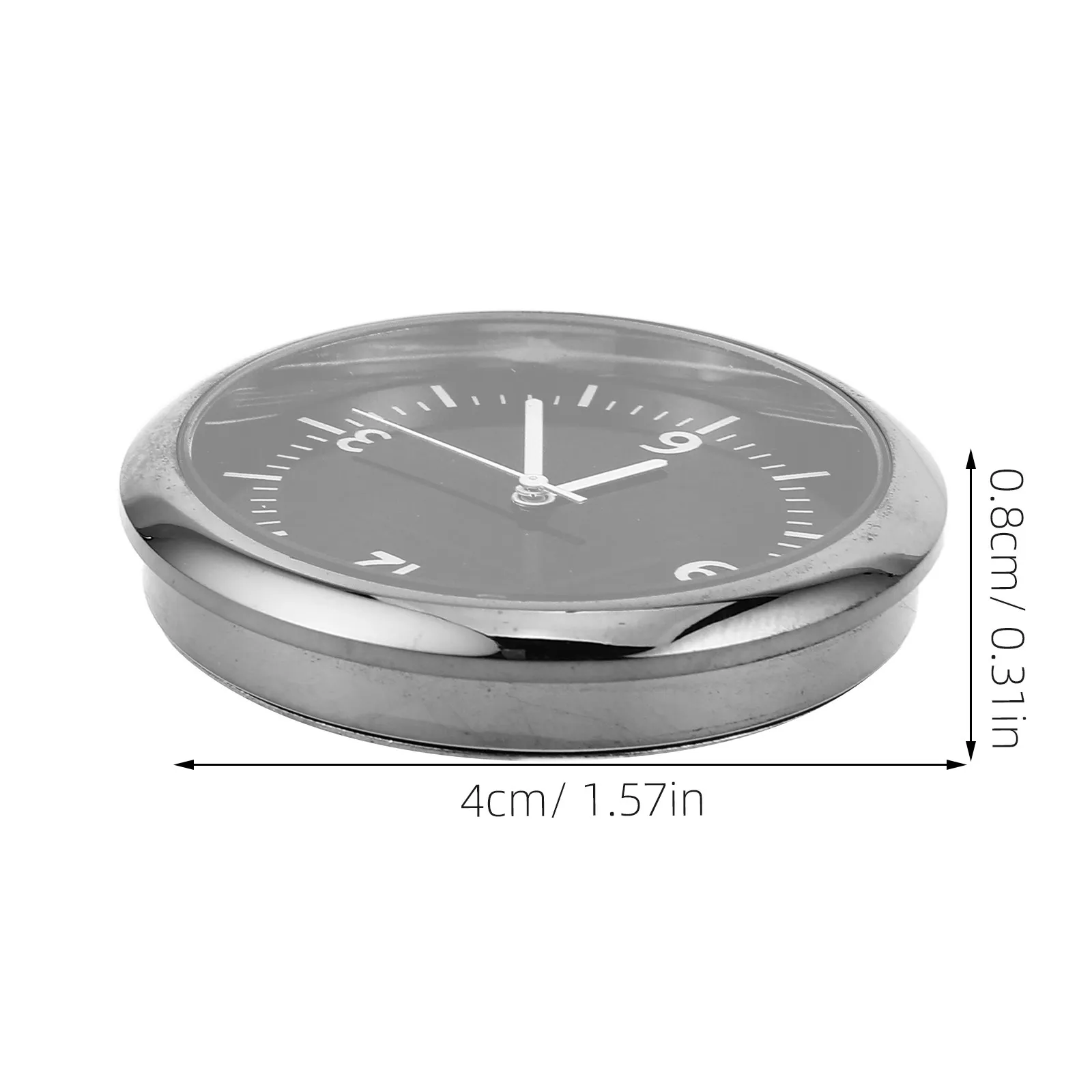 Car Dashboard Electronic Clock 4Cm Diameter Stick on Clock Vehicle Auto Dashboard Watch Motorbike Boat High Precision Quartz
