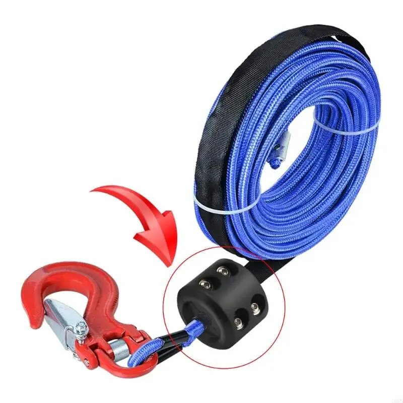 G88B Winch Accessories Rubber Cord Rope Plug-Car Protector Cable Hook Stopper Shock Absorbent for ATV SUV Off-road Line Saver