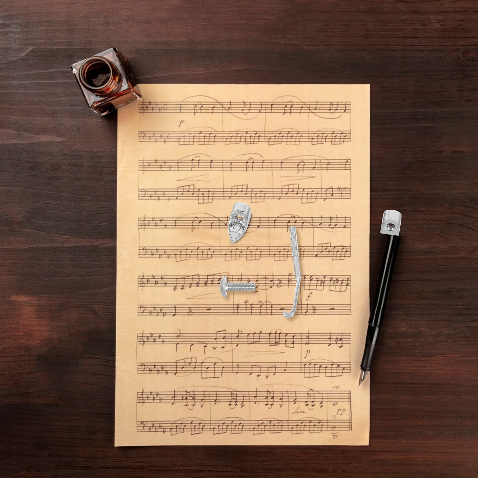 

4 pcs Hooks Nuts Replacement Kit Parts Accessories Repair Tool Set For Musical Instrument Maintenance Durable Portable Easy