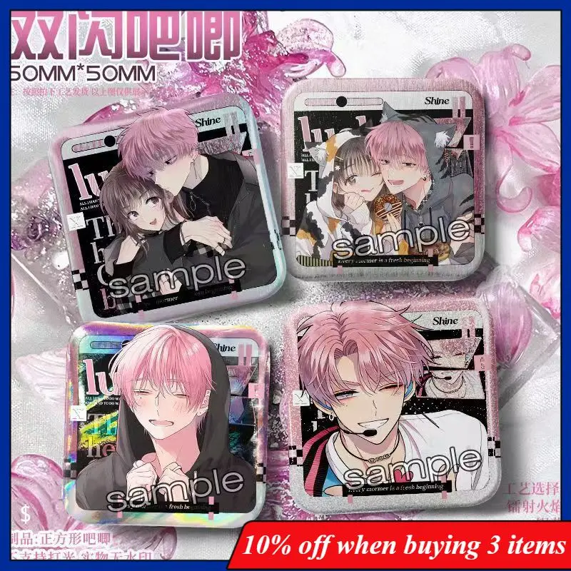 

Tamon's B-Side Anime Peripherals Tamon Fukuhara Figurine Pin Utage Kinoshita Figure Badge Decoration Collection Toy Gifts