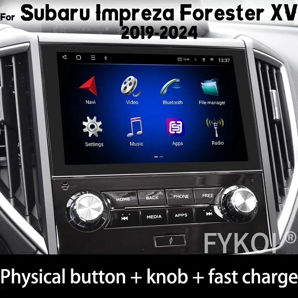 

With Type-C Charging Port Android 14 For Subaru Impreza Forester XV 2019-2024 Car Radio Multimedia Player Head Unit 4G CarPlay