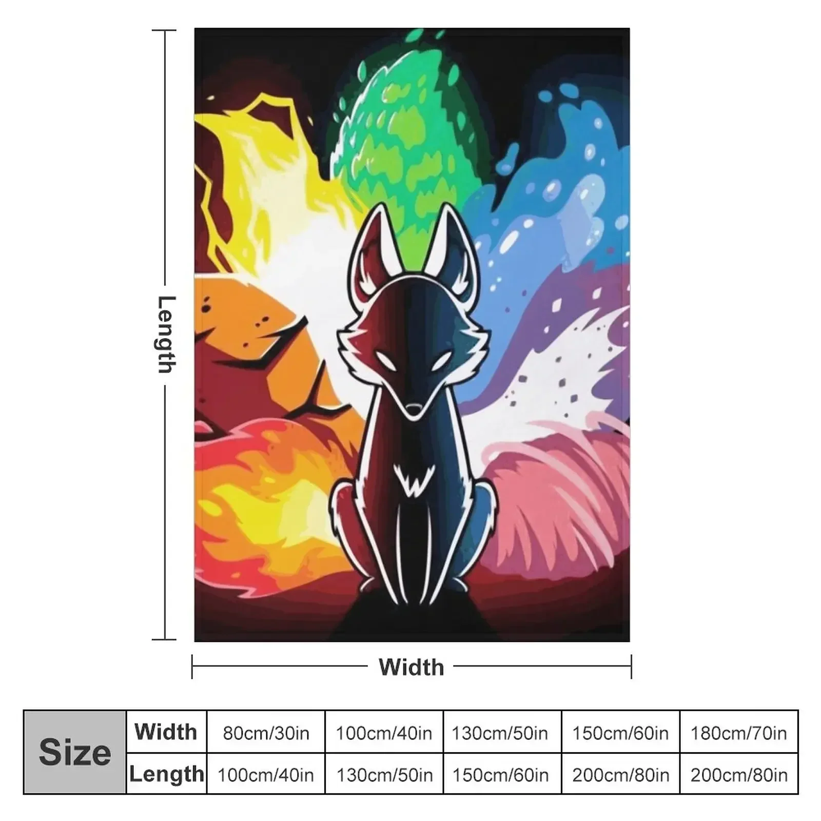 9 tail fox Throw Blanket heavy to sleep Furrys blankets ands Camping Blankets