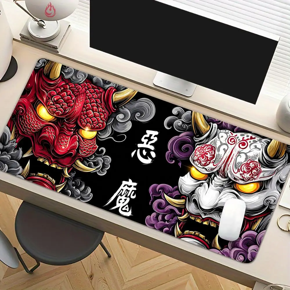 Demon Totem Mouse Pad Desk Mat Large Computer Office Carpet XXL Mousepad Gamer Gaming PC Accessories Keyboard Rug Extended pad