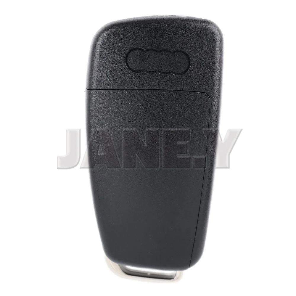 3-Buttons Remote Car Key Shell For Audi Q7 B7 Q3 A3 TT A2 A8 A6 A6L A4 S5 C5 C6 B6 Flip Folding Smart Key Cover Case Uncut Blade view 2