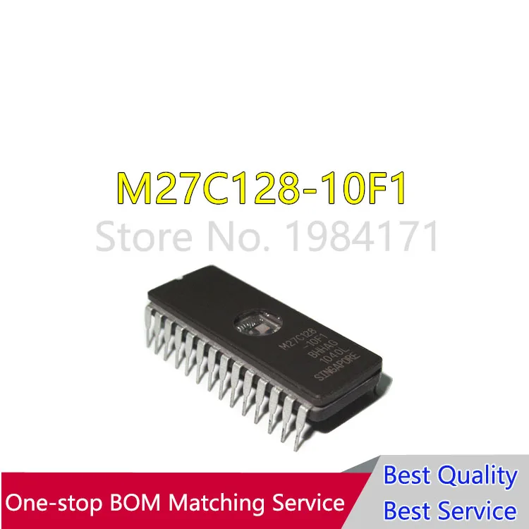 10PCS M27C128-10F1  27C128  EPROM  DIP28 quality assurance