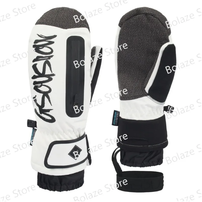 Professional single-double plate built-in wrist waterproof wear ski gloves