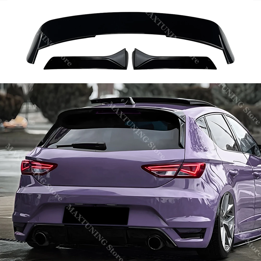 

Задний спойлер, боковой сплиттер на заднее стекло для Seat Leon MK3 5F FR Standard 2013-2019, 5-дверный хэтчбек, тюнинг автомобиля