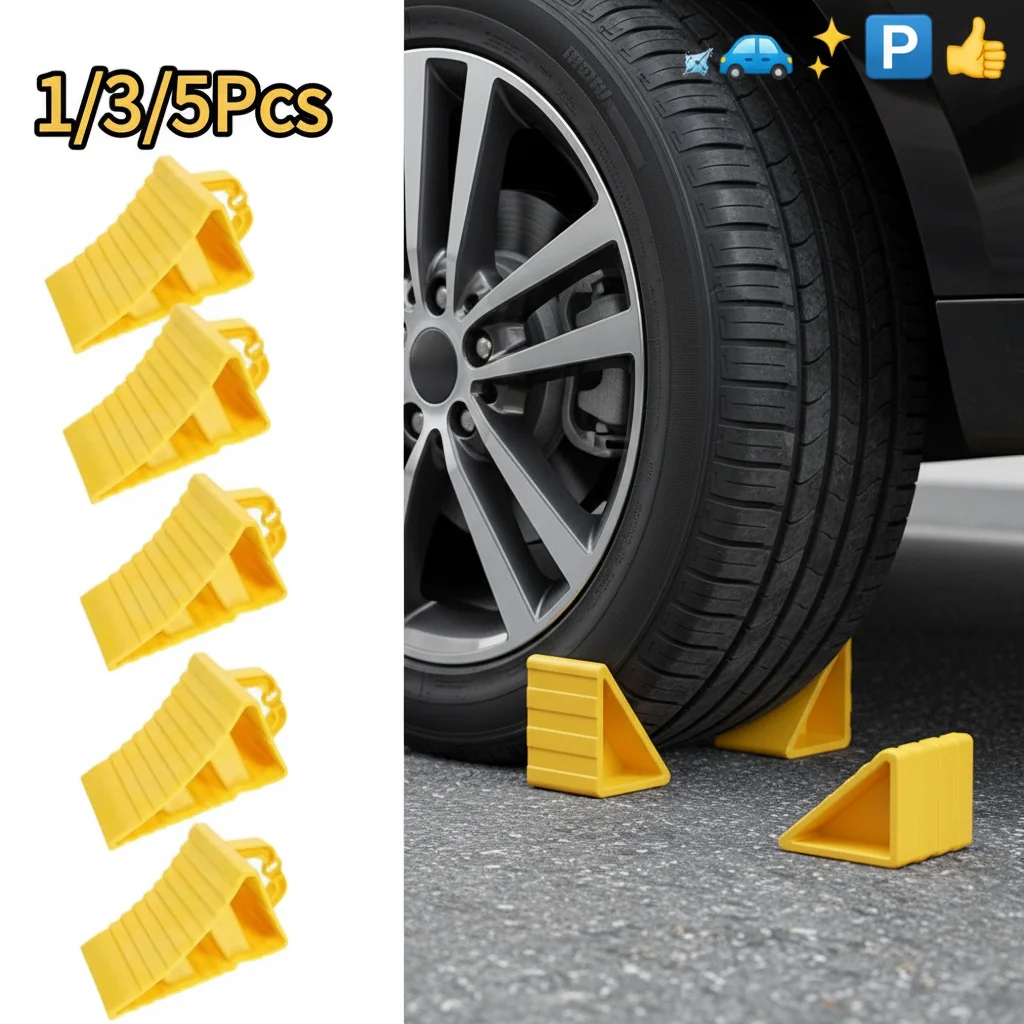 Car Multipurpose Anti-Slip Wheel Chock Portable Tire Chocks Wear-Resistant Tire Stopper Wheel Stopper For Trucks Car