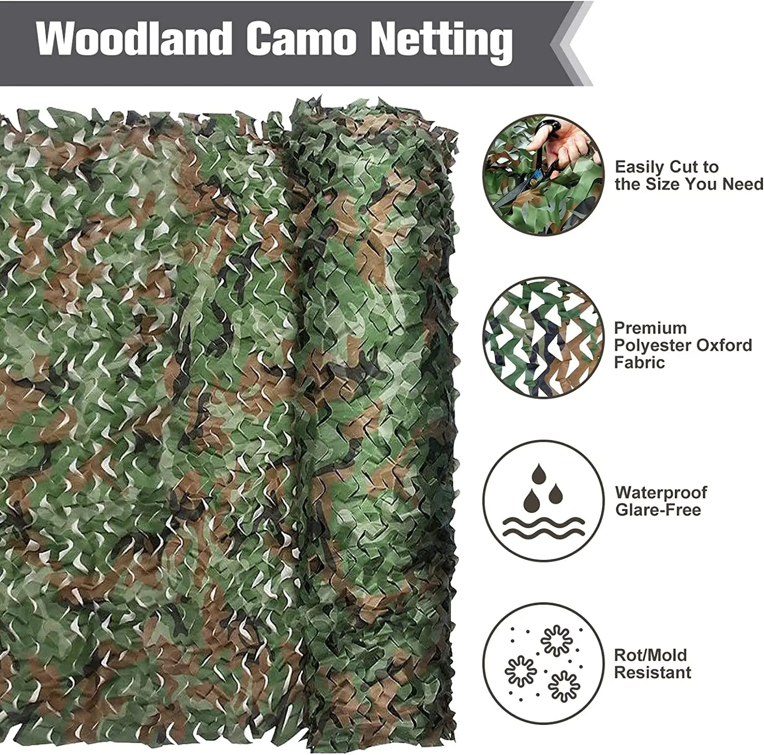 

Military Camouflage Net Camping supplies car tent awning Bulk Roll Decoration Sun Shade Cover For Camping Hunting Desert Jungle