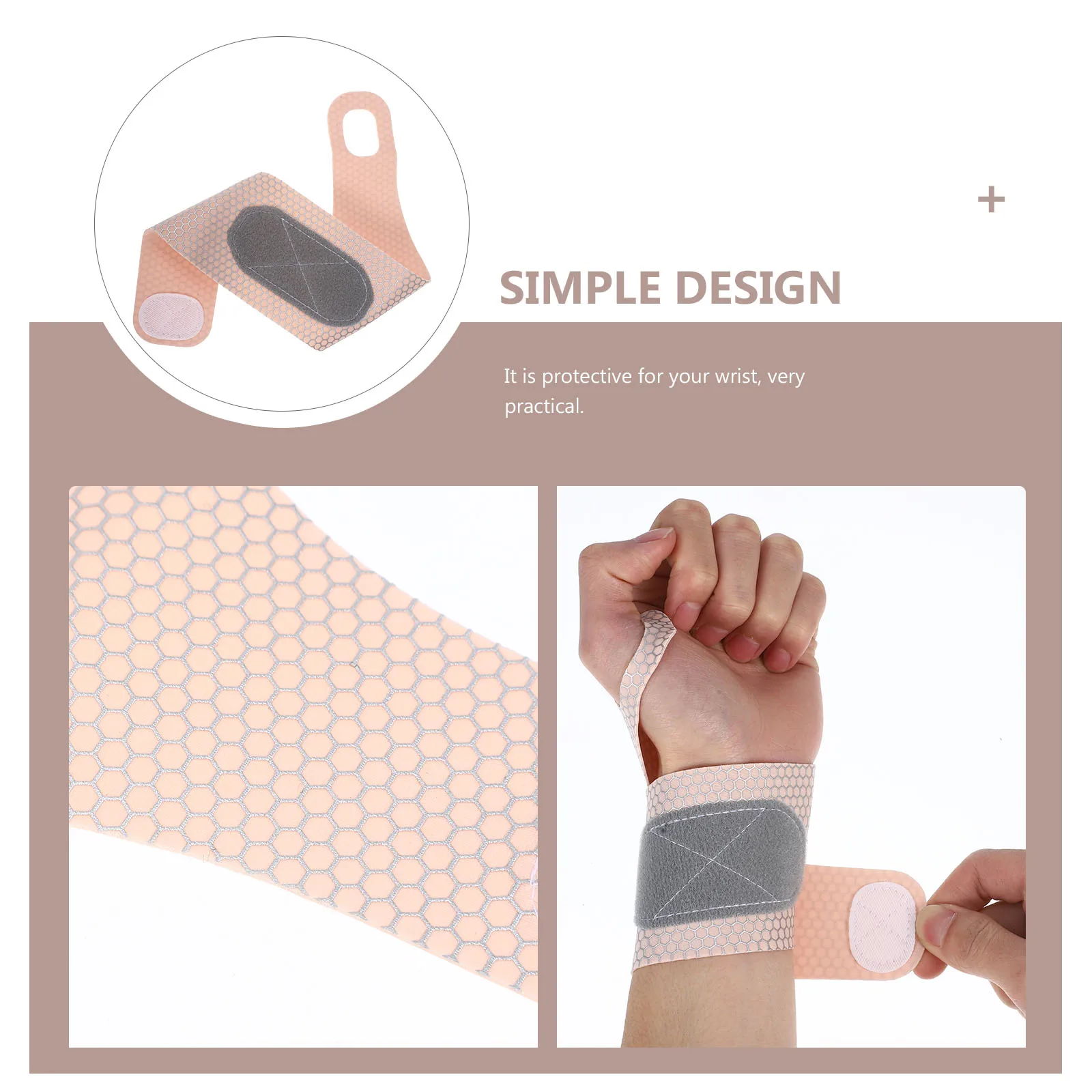 

Thin Wrist Guards Tennis Support Professional Protector Brace for Fitness Sports Women Right Hand Lightweight Breathable