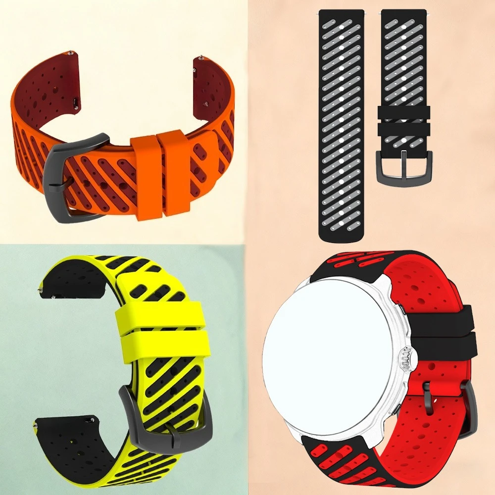 24mm Armband für COROS APEX 4 46mm Band Ersatzarmband für COROS NOMAD Smartwatch Silikon Sportarmband Armband Correa