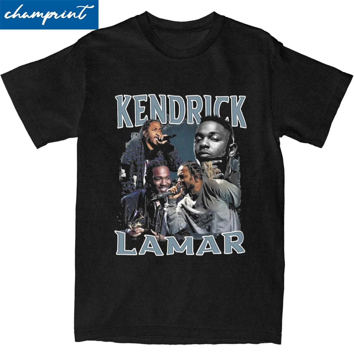 Hip Hop King Kendrick Lamar Vintage Rap Music T Shirt Men Cotton Short Sleeve Round Neck Tops