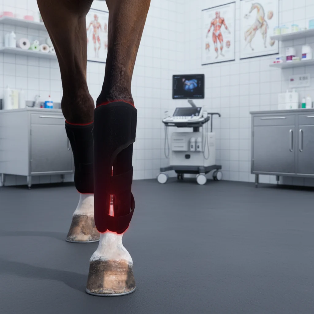 

3-Chip LED Equine Therapy Boot Portable NIR Light Treatment 660nm 850nm for Horse Pain Relief Muscle Repair