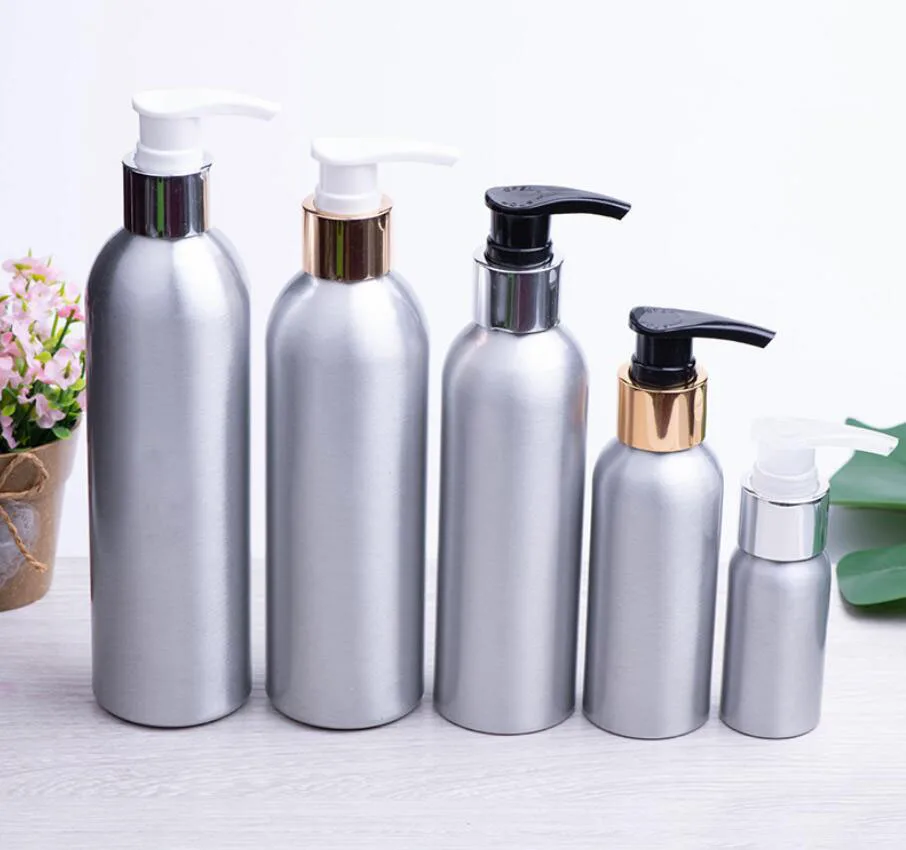 30ml50ml100ml120ml150ml200ml250ml Aluminium bottle lotion emulsion foundation essence toner water skin care cosmetic packing