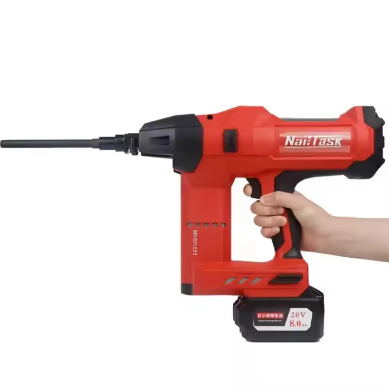 DCCN120IP Industrial Grade Cordless Insulated Nail Gun Pneumatic Air Stapler for Carpenter Tools Foam Rockwool Board