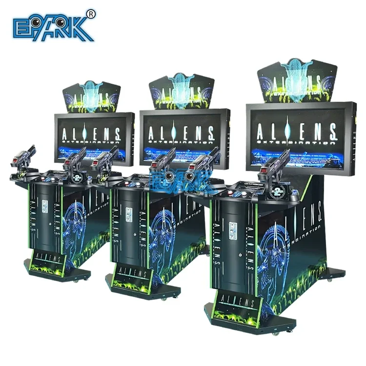 Factory Price Coin Operated 2 Players 42 Inch Video Arcade Machine Aliens Shooting Extermination Game