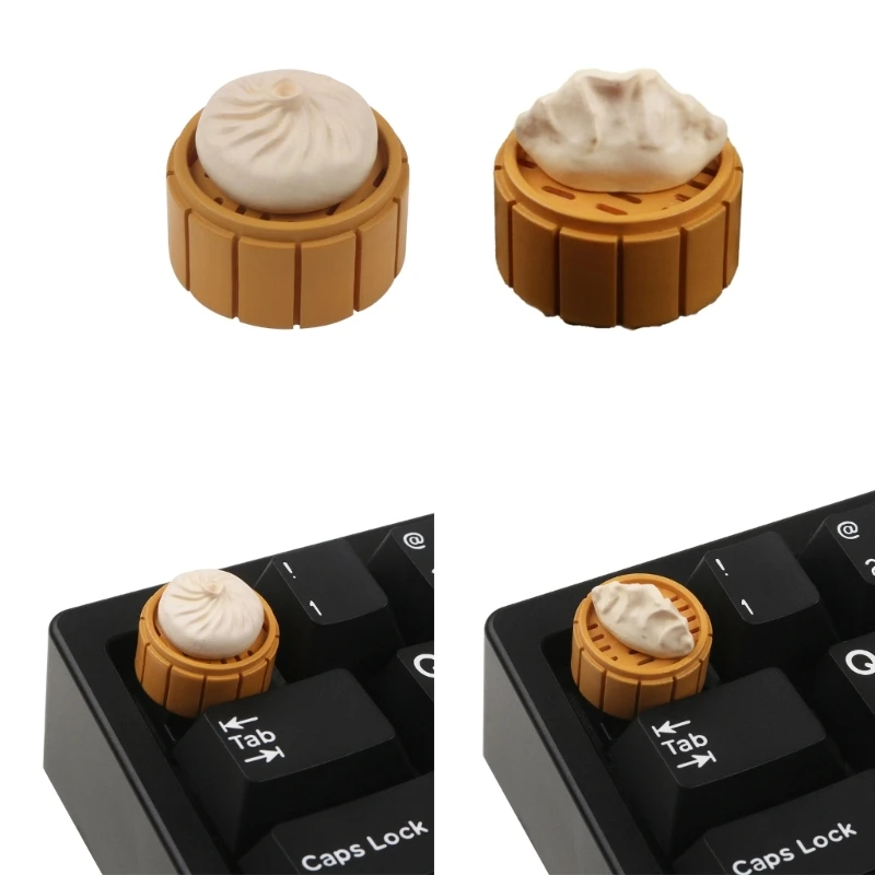 Steamed Stuffed Bun Dumplings    Attraction   Keycap For MX Switch Mechanical Keyboard 1 Piece