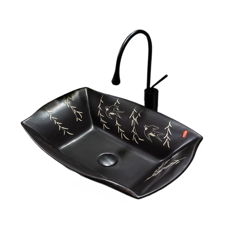 

Special-shaped platform basin high-value outdoor courtyard wash basin