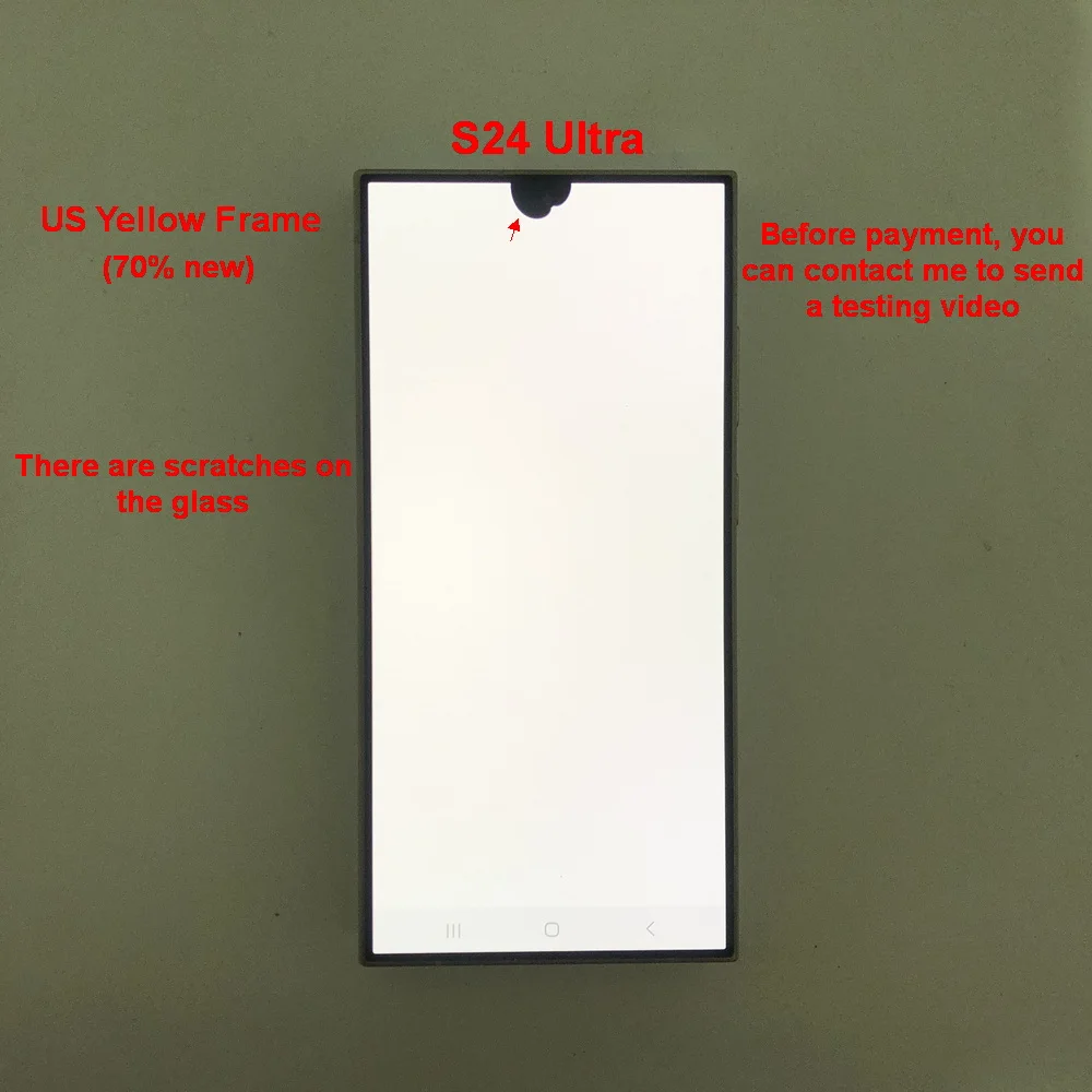 6.8' Super AMOLED For Samsung Galaxy S24 Ultra 5G S928B S928U S928E LCD Display Touch Screen Digitizer With Defects Screen image 3