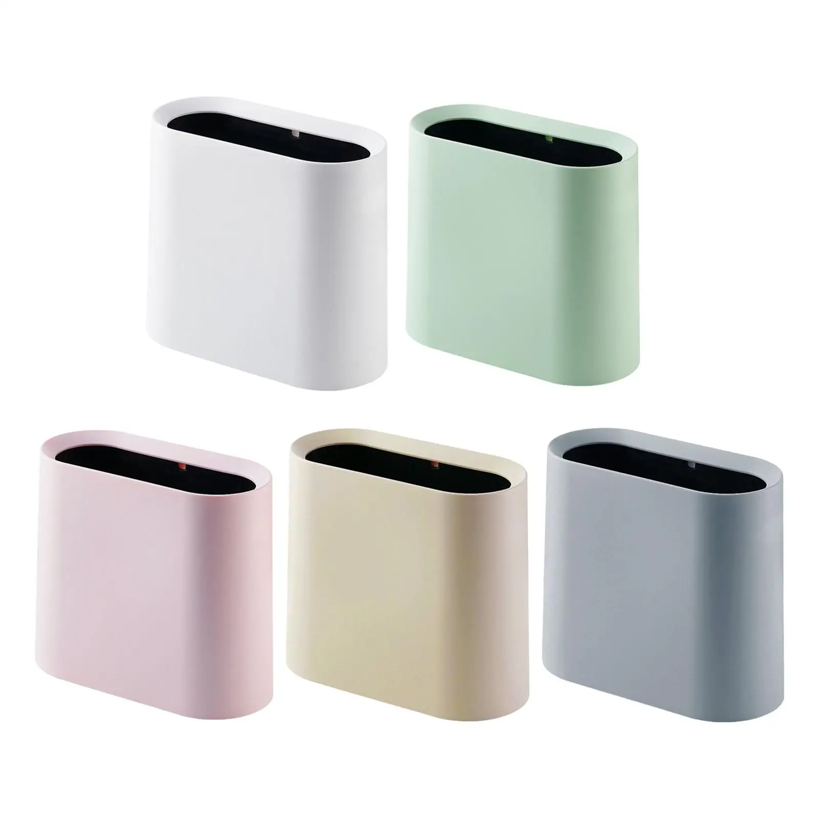 Trash Can, Wastebasket Garbage Can Dustbin Narrow Small Garbage Bin for Kitchen,