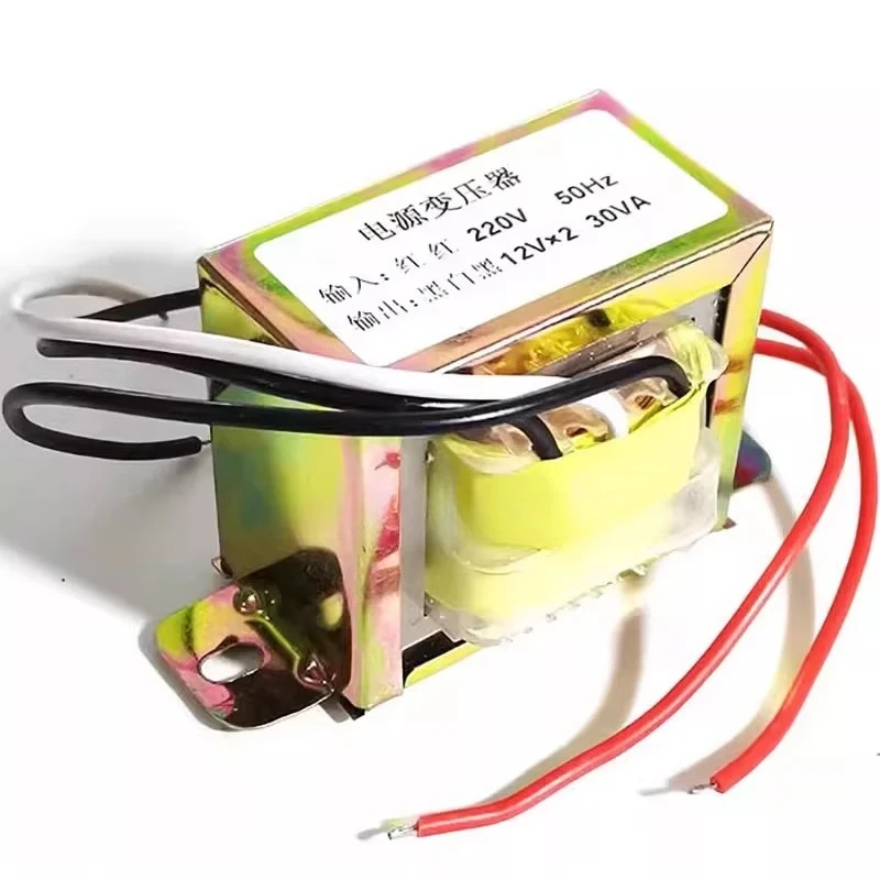 30W Power Transformer Converting AC220V to Dual AC12V Output For Audio Box Power Amplifier Pre-stage Three-wire AC Power Supply