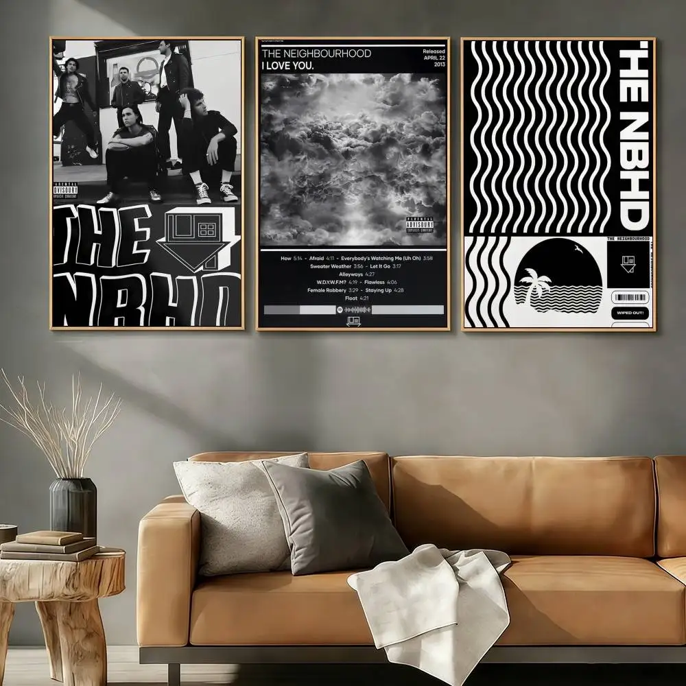 Band Wiped Out N-Neighbourhood I Love You Poster Sticker Art Print Retro Artistic Wall Decor Living Room Bedroom Home Decor Gift