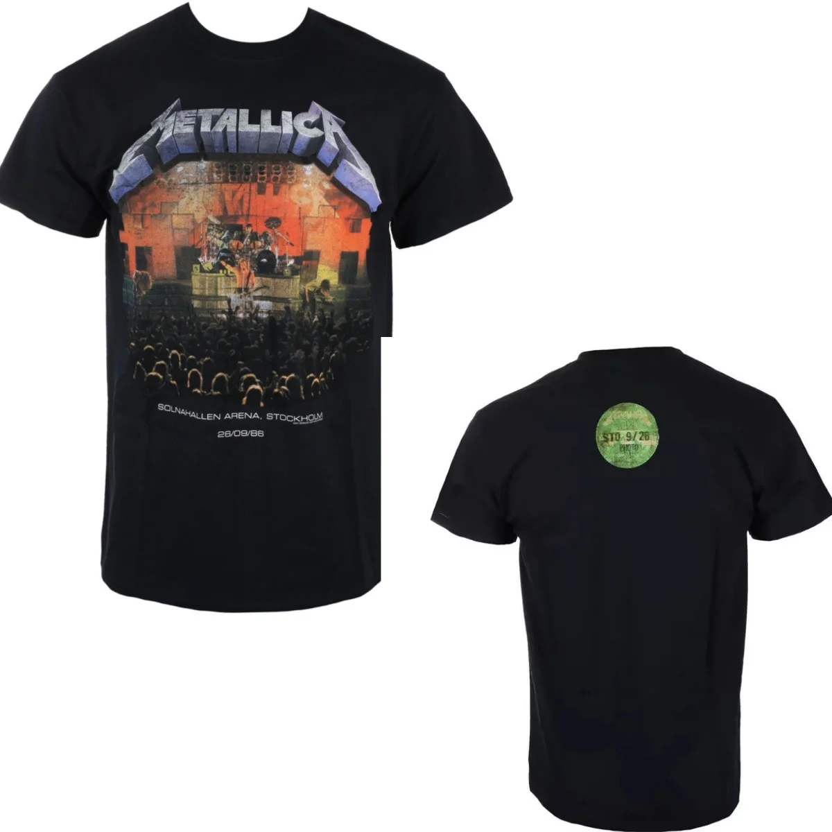 Y2K Sale Metallica Grafik Baumwoll-Band-T-Shirt Unisex Sommer Kurzarm Mode Marken-T-Shirt Luxus Casual Vintage Tees – Detail 2