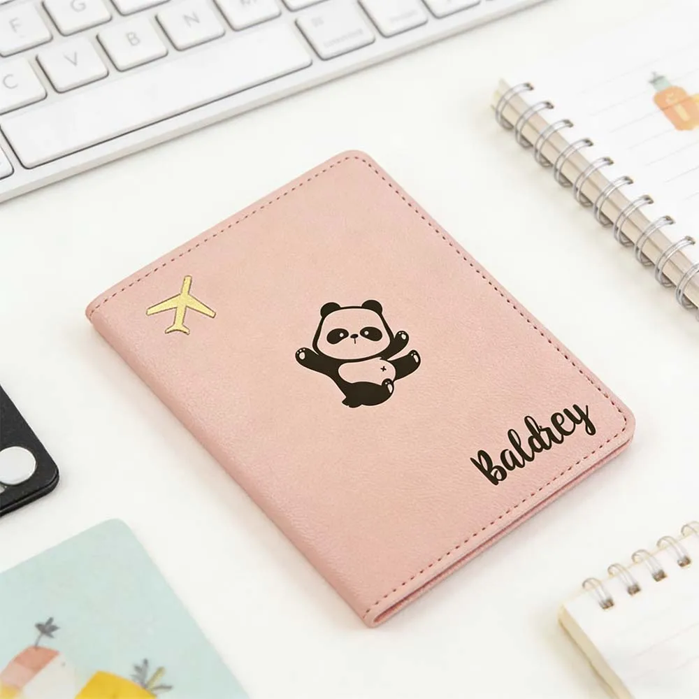 

1 шт. персонализированная обложка для паспорта с именем, подарок на день рождения, кожаный держатель для паспорта премиум-класса, устойчивый к царапинам