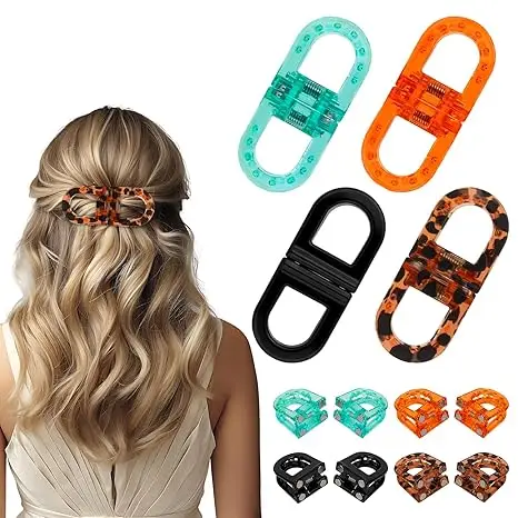 

Non-Slip Magnetic Hair Clips Women's Hair Bow Clips Decorative Hair Accessories Easy Half-Up Styles Salon Sectioning Strong Hold