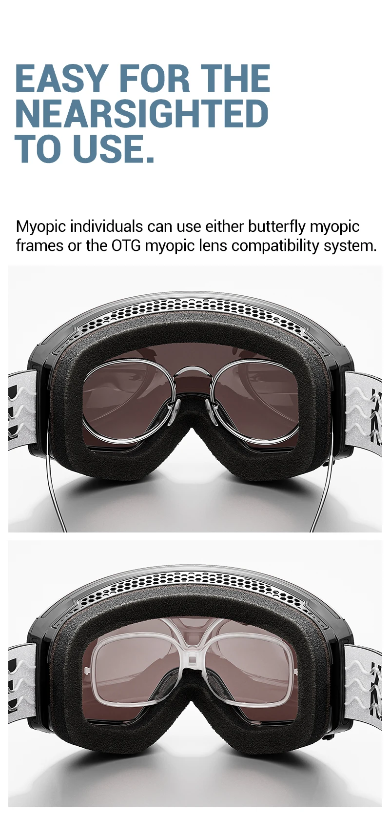 Kapvoe Neue Outdoor Photochromatische Skibrille mit Anti-Beschlag-Gläsern, UV400-Schutz, Skibrille für Männer und Frauen, Schnee-Sonnenbrille, Sportbrille – Detail 8