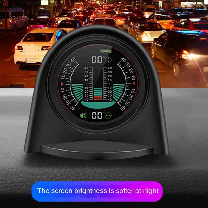 X94 Car HUD Digital Inclinometer Accessory 4X4GPS Off-Road Auto Pitch Roll Angle Smart Head Up Display Slope Meter