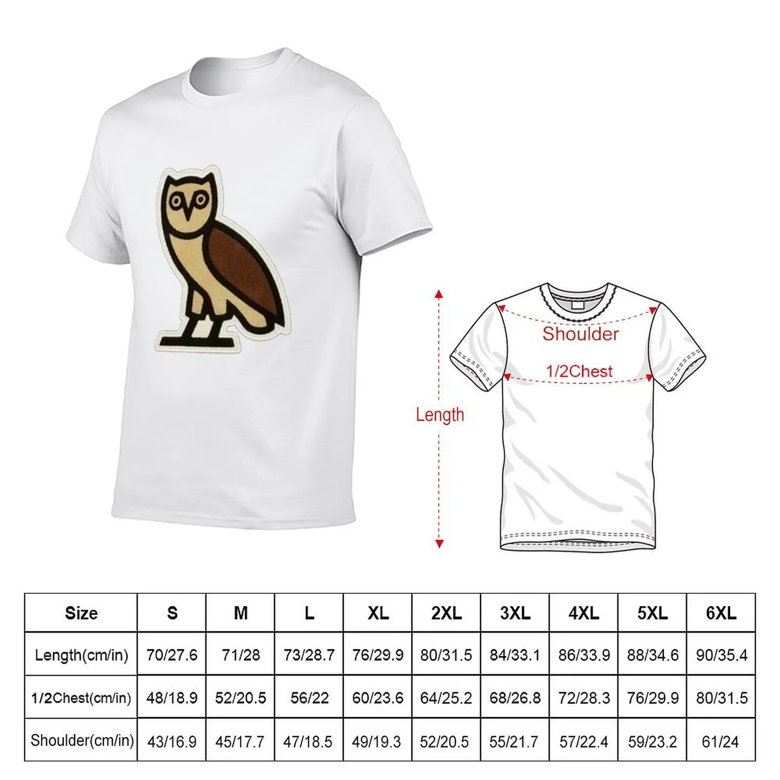 Ovo Owl T-Shirt man t shirt cotton man t shirt summer T-Shirt