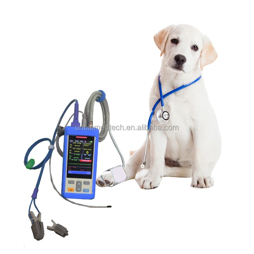 Veterinary diagnostics equipment mo-ni-tor veterinary spo2 vet machine oximetro recargable