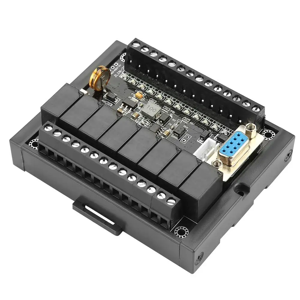 Imagem -04 - Placa de Controle Industrial para Stepper Motor Relay Delay Módulo Shell Fx1n 20mr 10 28v dc Fx1n