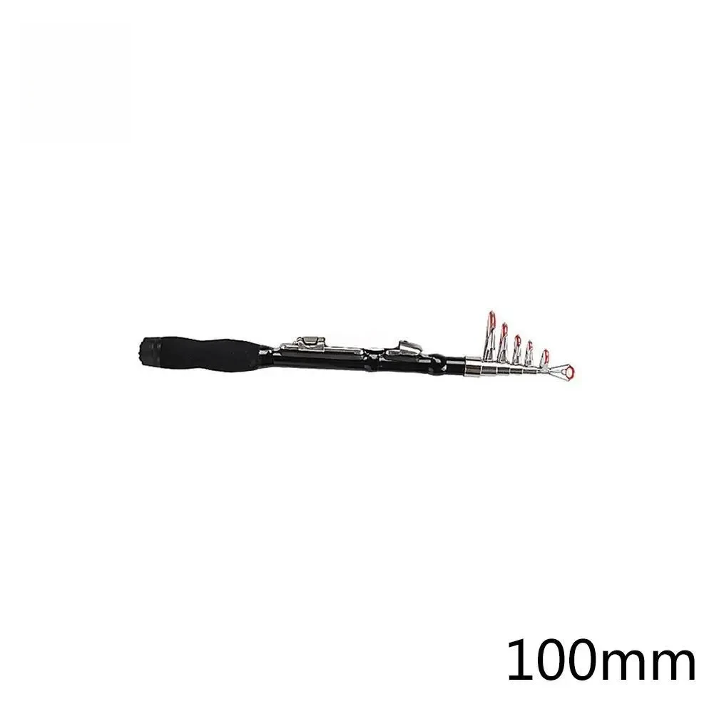 1.0m Adjustable Telescopic Carbon Fiber Fishing Rod, Reinforced Portable Sea Fishing Pole for Saltwater Freshwater Fishing