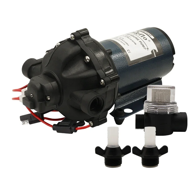 Car Washing Marine 12VDC 70PSI 20LPM High Pressure Water Jet Pump For Car Wash