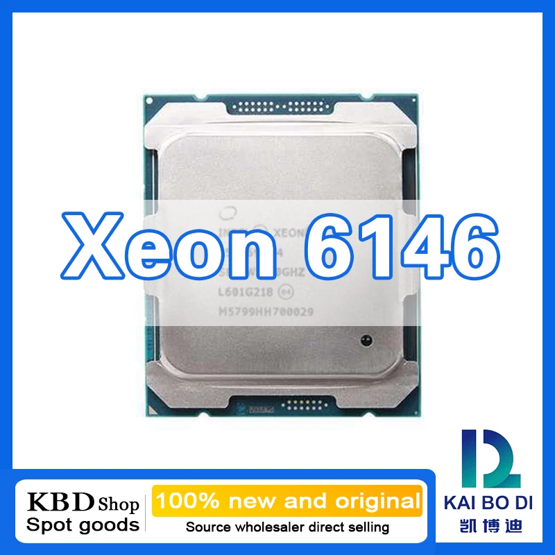 Xeon Gold 6146 CPU 12 Cores 24 Threads 3.2GHz 100%NEW and ORIGINAL CPU Central Processor Unit