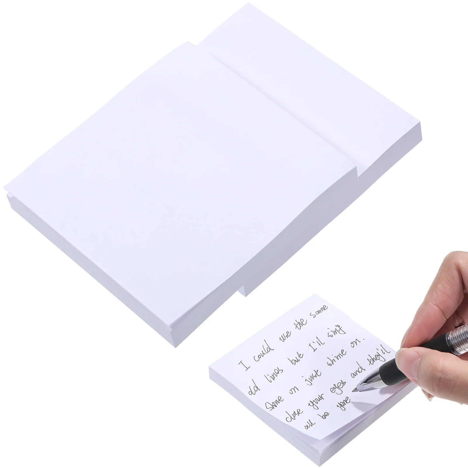 

3 Pcs Student Stationery Notepad Paper Small Memo Pads Sticky Notes Message Recording Portable Square Office
