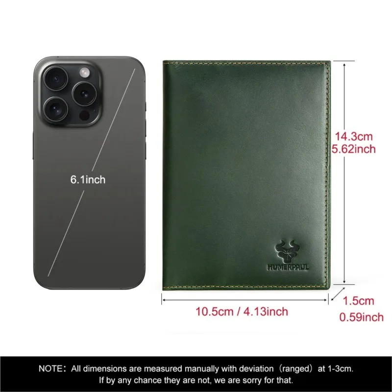 خمر السفر تتفاعل حجب محفظة جلدية حقيقية جواز السفر للرجال مع ثقب Airtag حامل بطاقة متعددة الفتحات Billetera De Hombre