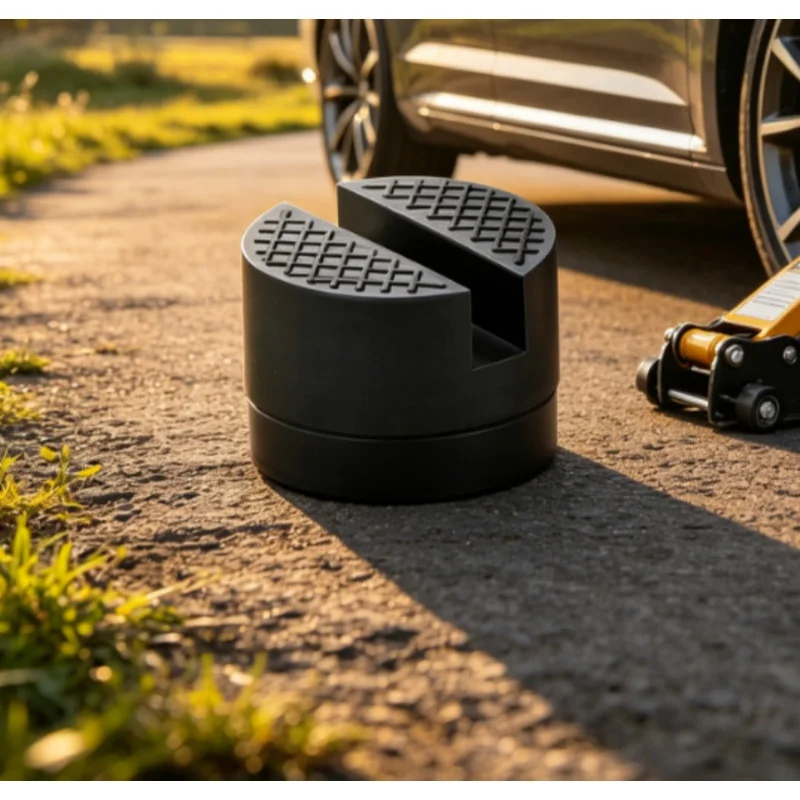Slotted Rubber Floor Jack Pad Auto Chassis Lifting Frame Protector Cushion Side Pinch Weld Lifting Support Adapter