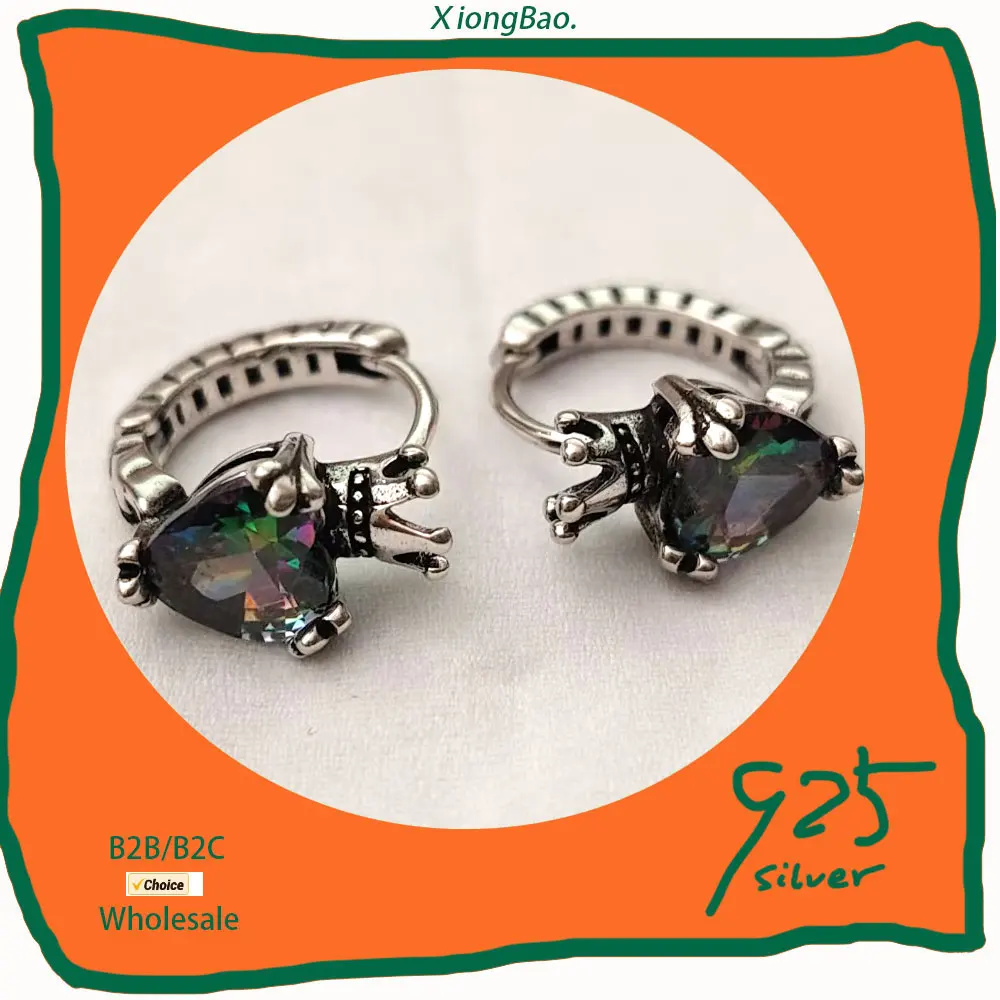 

Hot Cute Round AAA CZ Circles Jewelry Girls Small Loop Huggies Hoop 925 Sterling silver Earrings For Women 2026 New