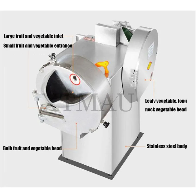 เครื่องสไลด์อัตโนมัติที่ตัดผักสองหัวอเนกประสงค์เชิงพาณิชย์สินค้าใหม่