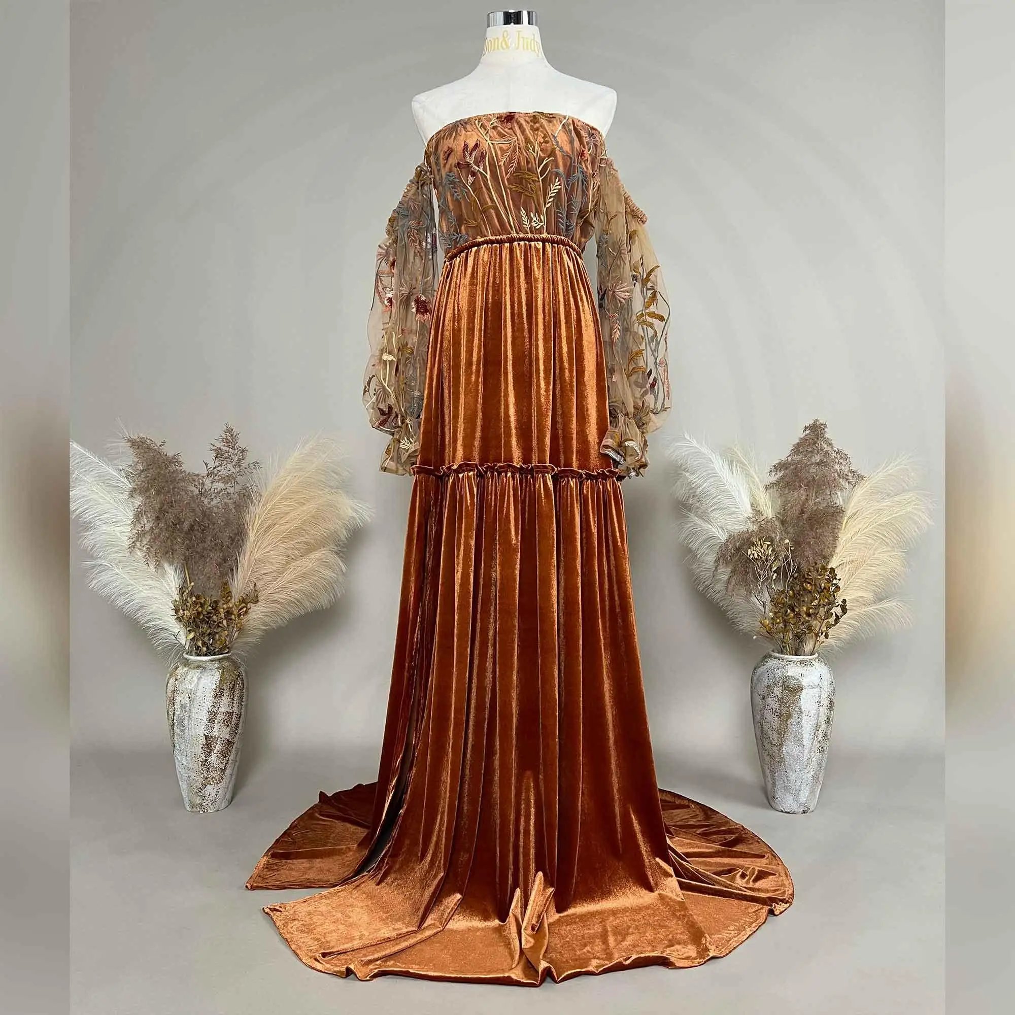 

Don & Judy винтажное вечернее платье с вышивкой, великолепные женские платья для беременных, сексуальная длинная юбка, свадебное платье