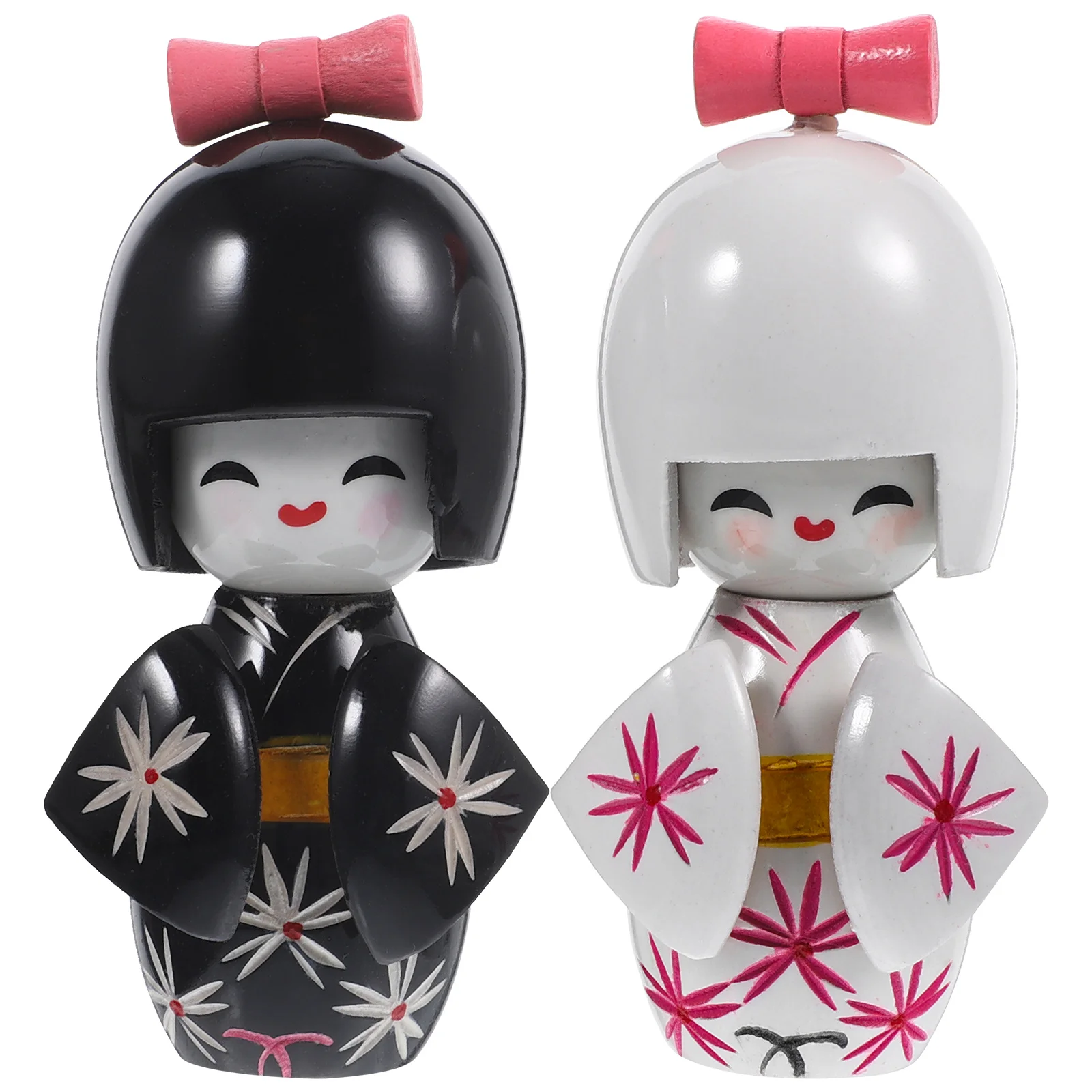 

2 Pcs Clothes Girly Gifts Japanese Decors Decorations Toys Wooden Home Puppets