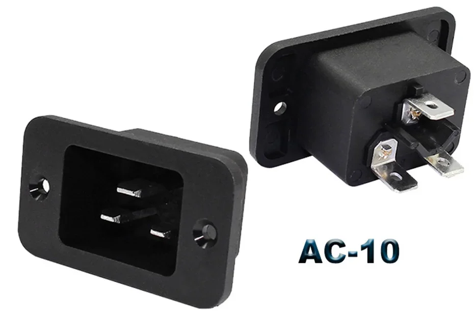 IEC320 C14 Elektrische AC-Buchse 3-polig Rot LED 250V 10A Sicherung Buchse Stecker Einlassanschluss 2-polige Buchse Montage-Wippschalter – Detail 23